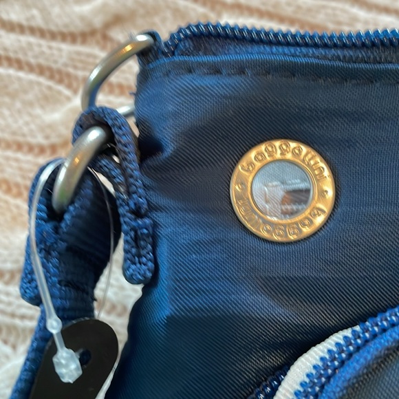 NWT Baggalini Securtex Anti-Theft Memento Crossbody pacific blue RFID cc slots - Picture 11 of 16